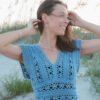 Zoe Lace Cap Sleeve Fitted Top