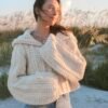 Crocheted Pullover Hoodie