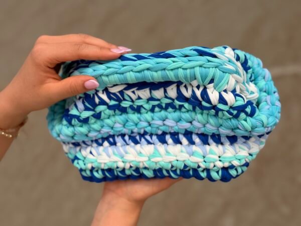 Crocheted Ocean Clutch
